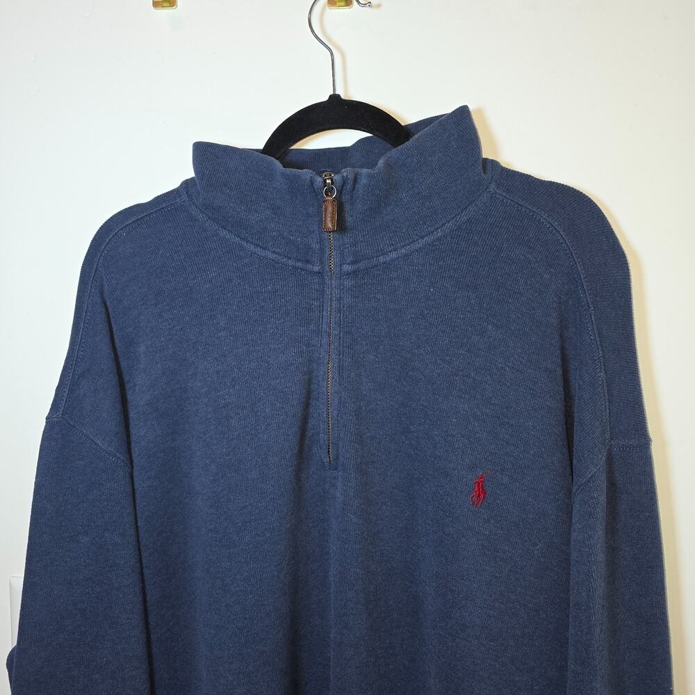 Polo Ralph Lauren 1/4 Zip Sweater Mens Size 2XL T Tall Quarter Zip Pullover